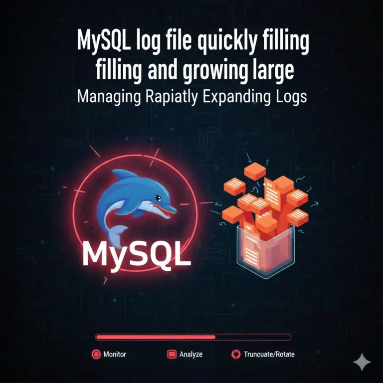 MySQL log file quickly filling and growing large