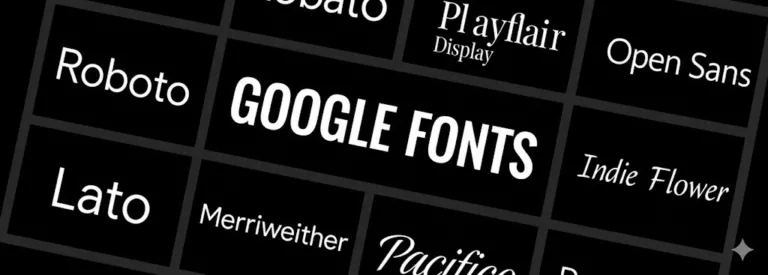 Previewing multiple google fonts at once.